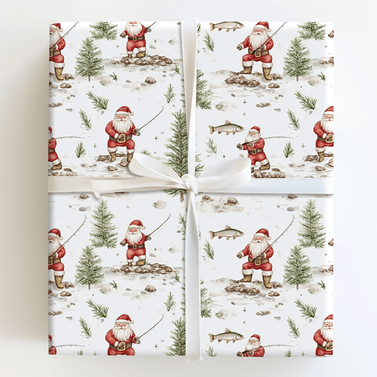 Flyin with Santa - Wrapping Paper - Aspen & Arlo