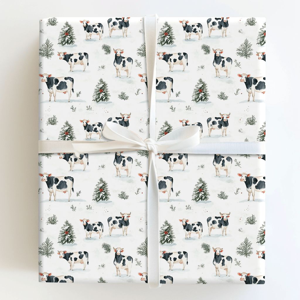 Cows in the Cold - Wrapping Paper - Aspen & Arlo