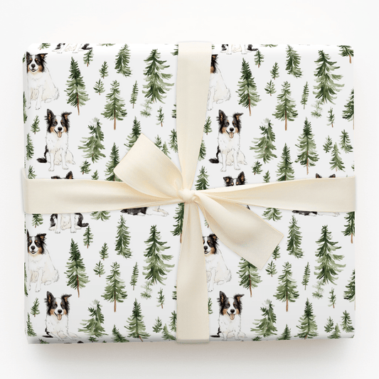 Snow Day for Border Collies - Wrapping Paper - Aspen & Arlo