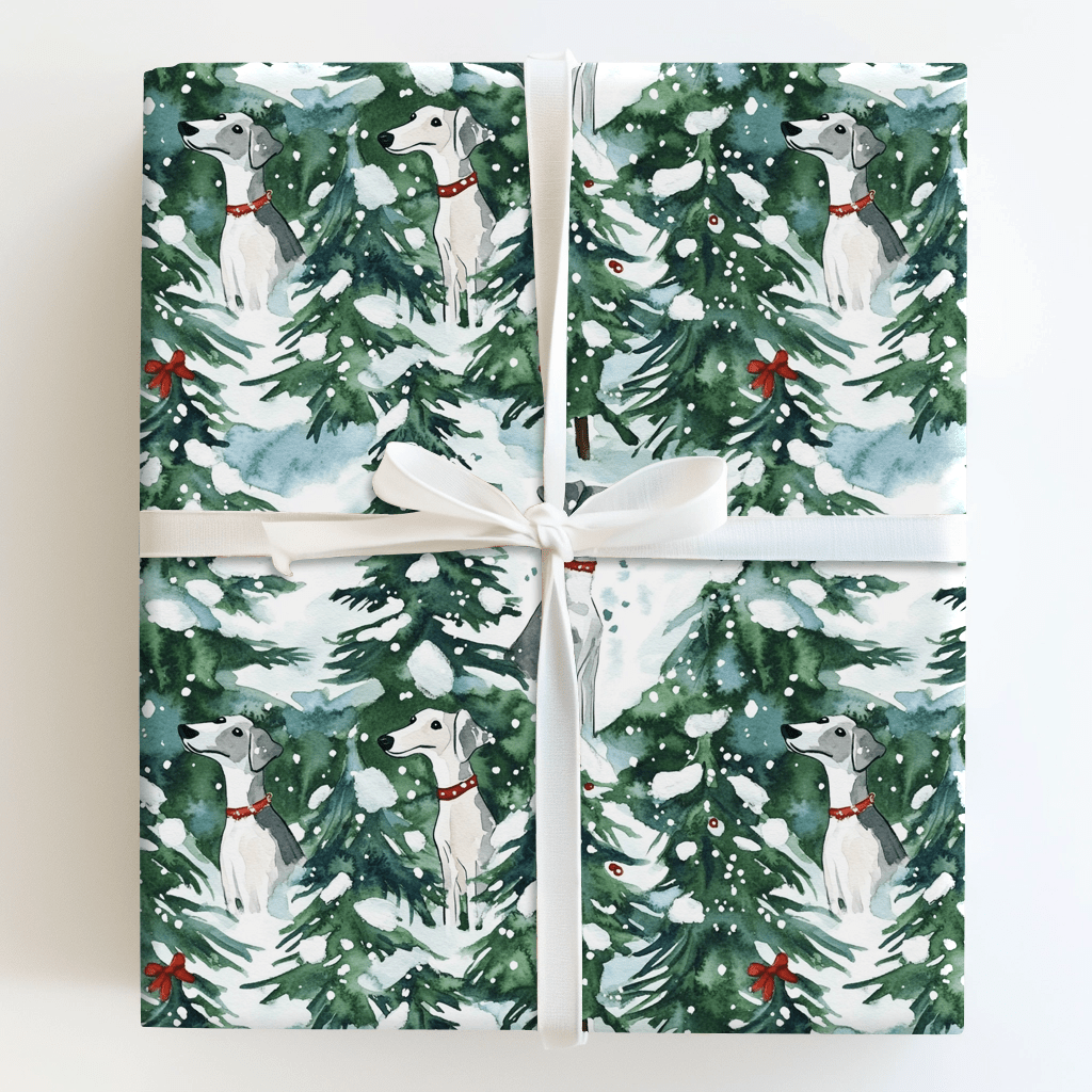 Snow Day for Greyhounds - Wrapping Paper - Aspen & Arlo