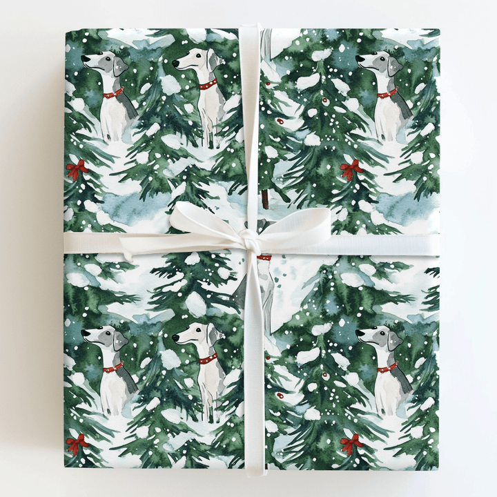 Snow Day for Greyhounds - Wrapping Paper - Aspen & Arlo