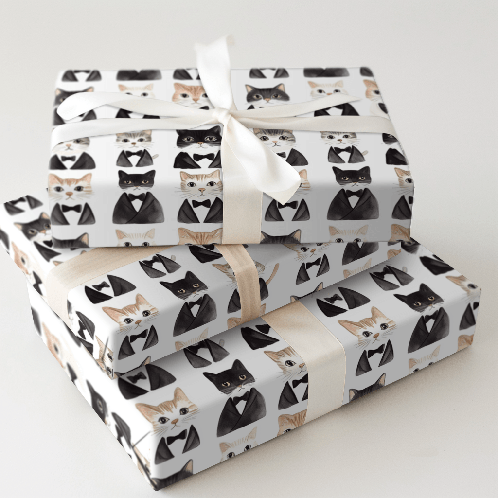 Be a Fancy Cat - Wrapping Paper - Aspen & Arlo