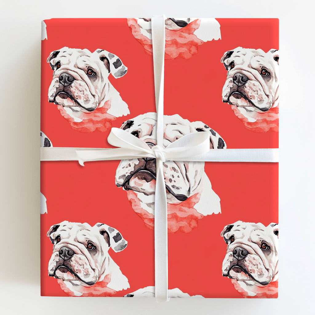 Bulldog Bite - Wrapping Paper - Aspen & Arlo