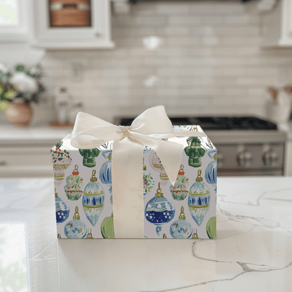Blue and Green Christmas Scheme - Wrapping Paper - Aspen & Arlo