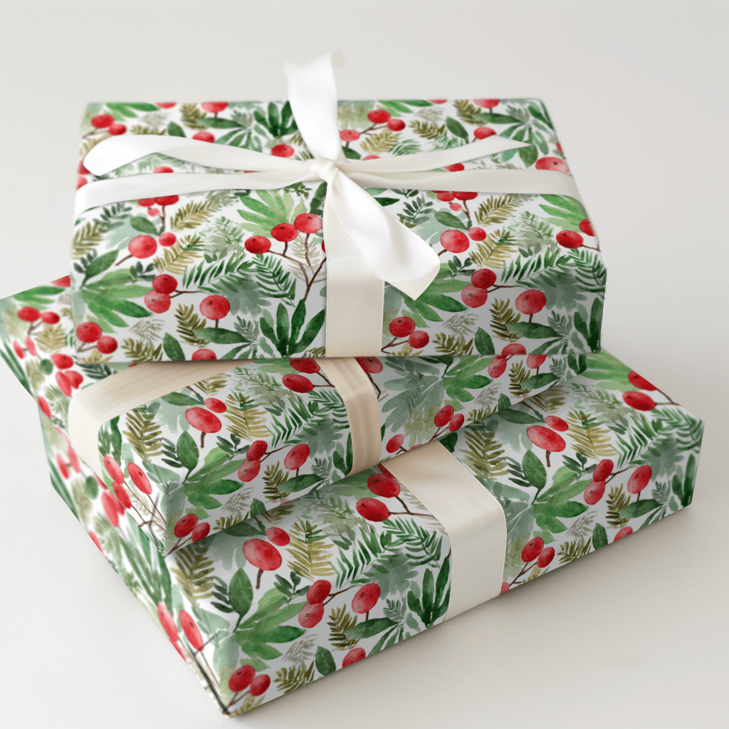 Blushed and Berried - Wrapping Paper - Aspen & Arlo