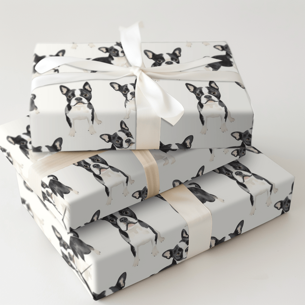 Boston Terriers - Wrapping Paper - Aspen & Arlo