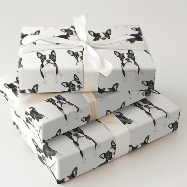 Boston Terriers - Wrapping Paper - Aspen & Arlo