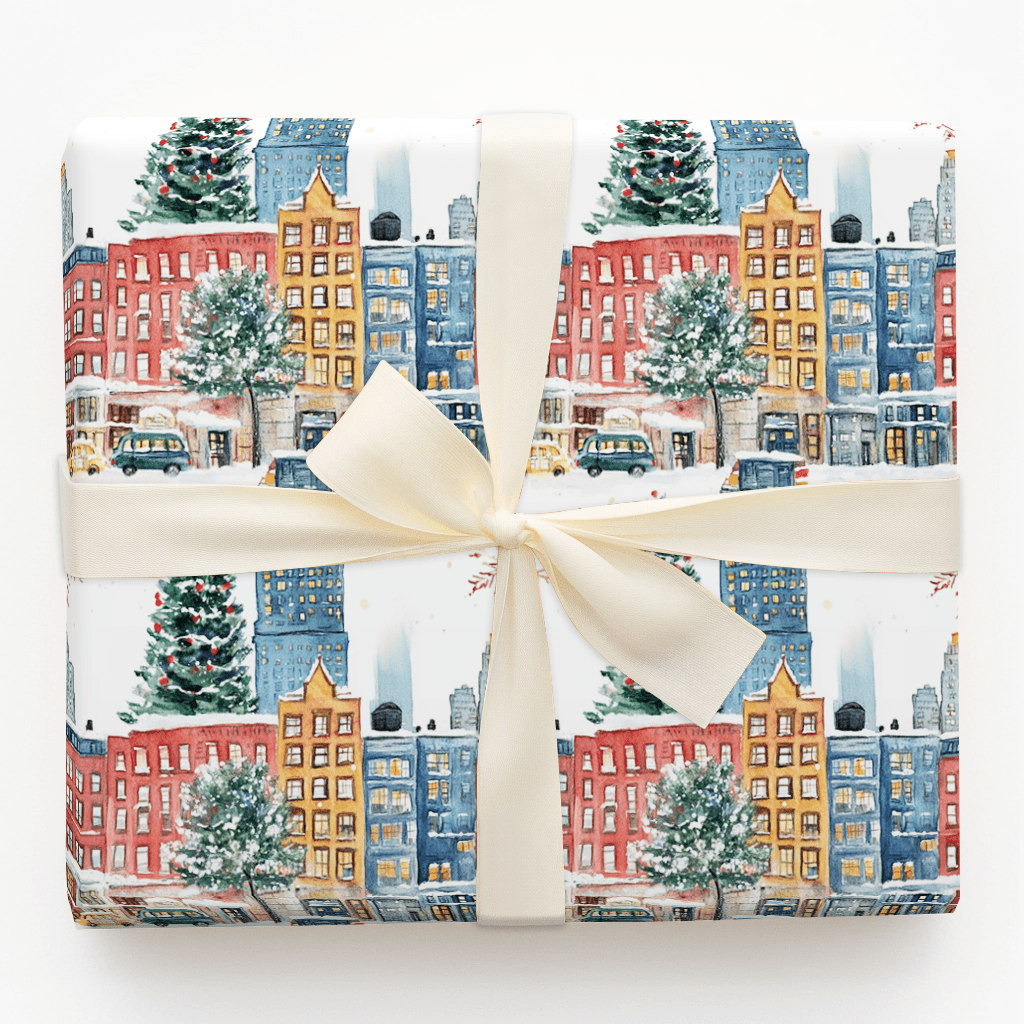 Snow in the Steets - Wrapping Paper - Aspen & Arlo