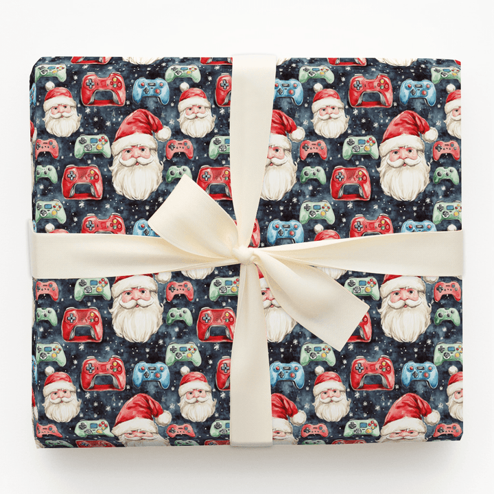 Level Up Santa - Wrapping Paper - Aspen & Arlo