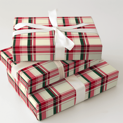 Candy Cane Tarten - Wrapping Paper - Aspen & Arlo