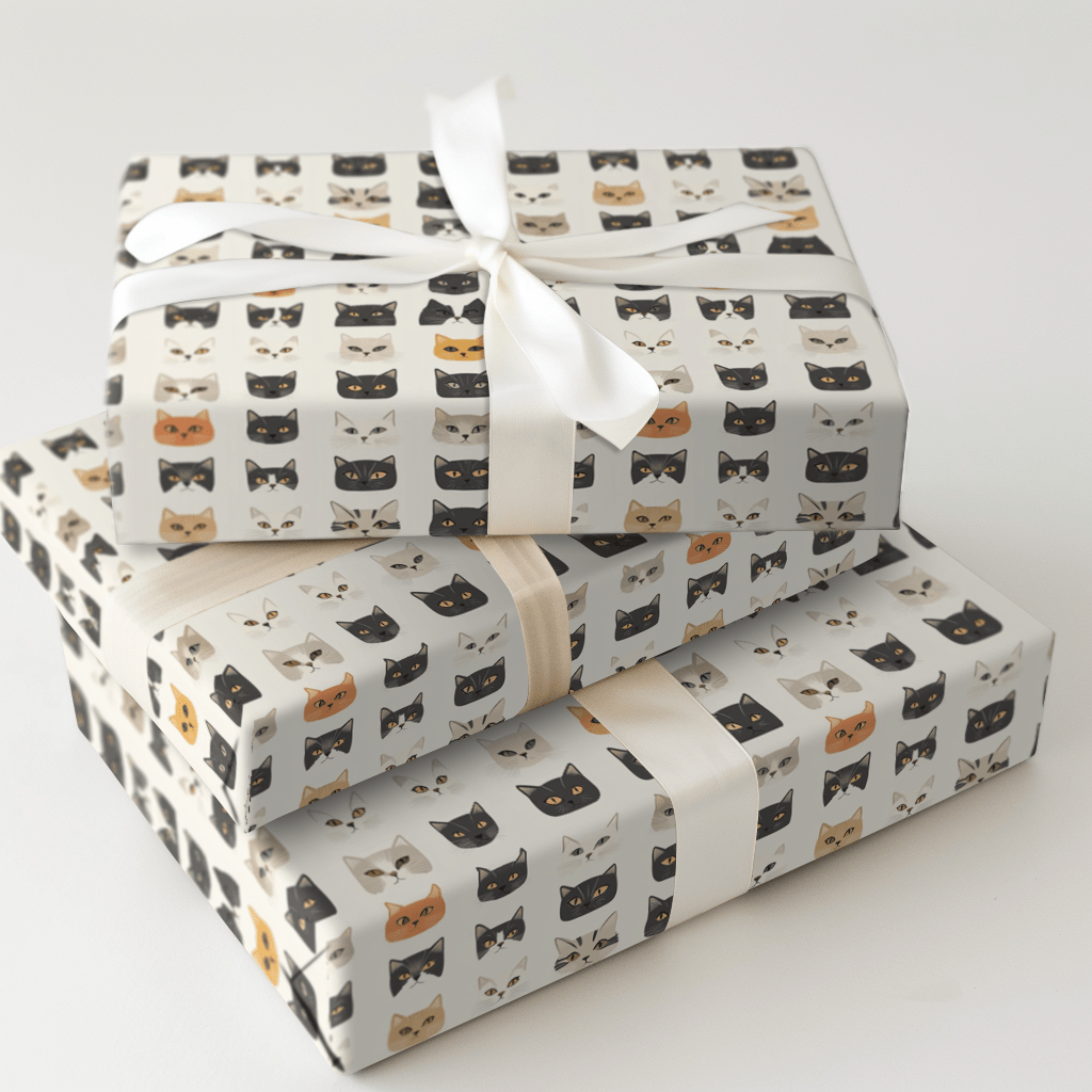 Cat Eyes - Wrapping Paper - Aspen & Arlo