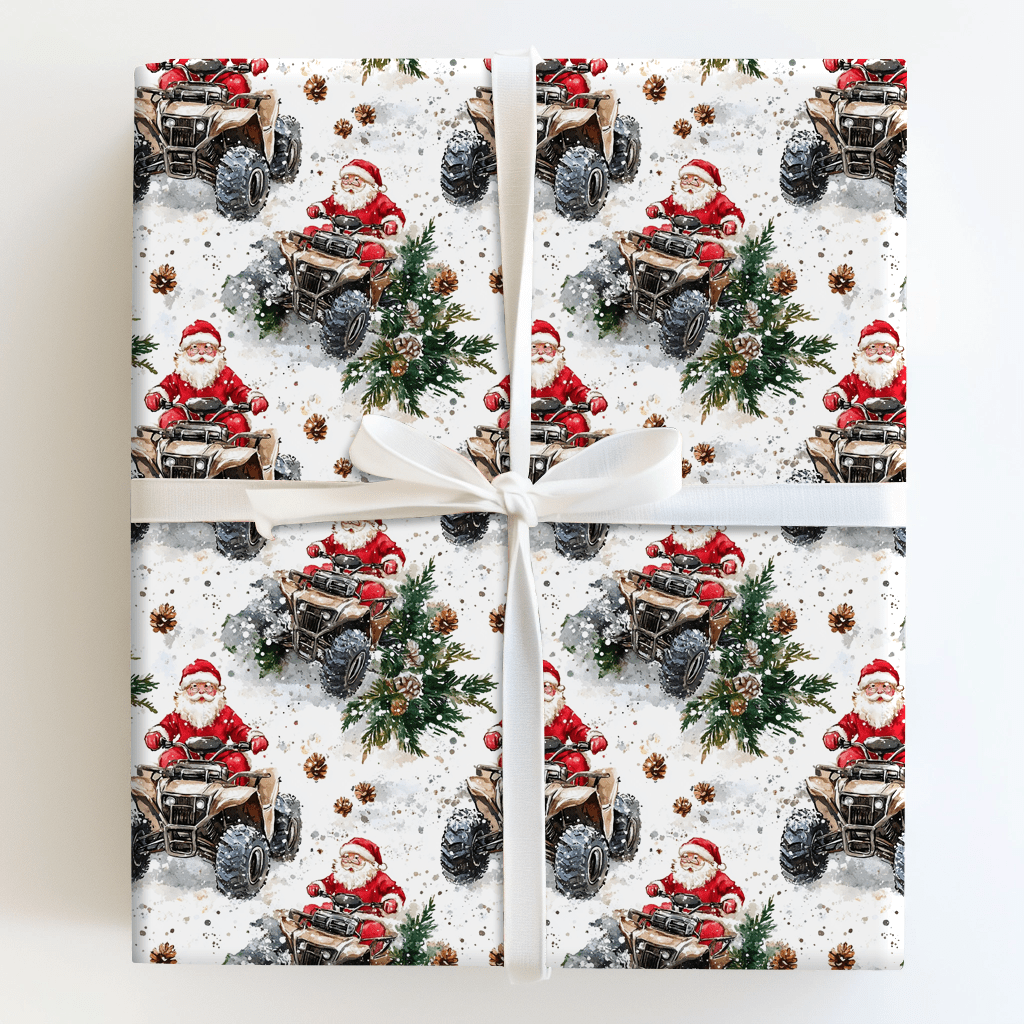 Santa's Reindeer Replacement - Wrapping Paper - Aspen & Arlo