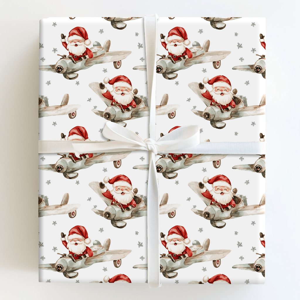 Sky High Claus - Wrapping Paper - Aspen & Arlo