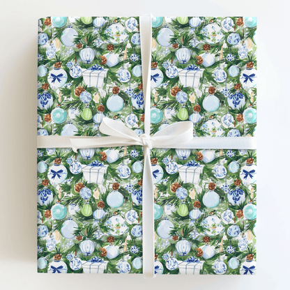 Chinoiserie Ornaments - Wrapping Paper - Aspen & Arlo