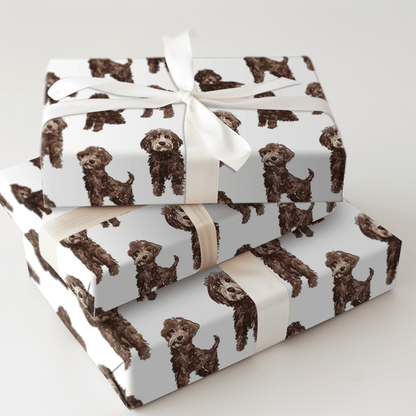 Chocolate Doodle - Wrapping Paper - Aspen & Arlo