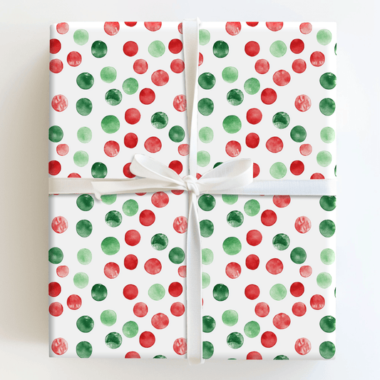 Christmas Dots - Wrapping Paper - Aspen & Arlo