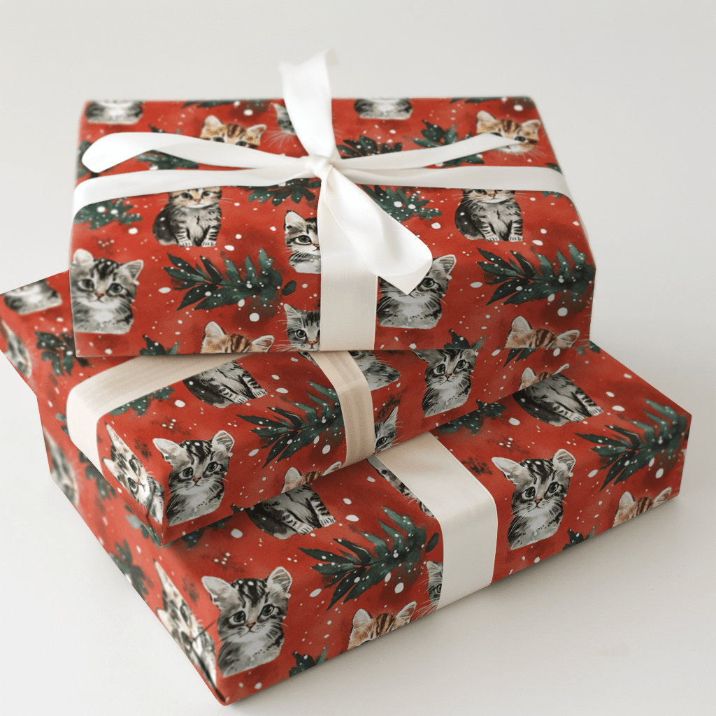 Christmas Tabby - Wrapping Paper - Aspen & Arlo