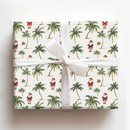 Claus in the Sand - Wrapping Paper - Aspen & Arlo