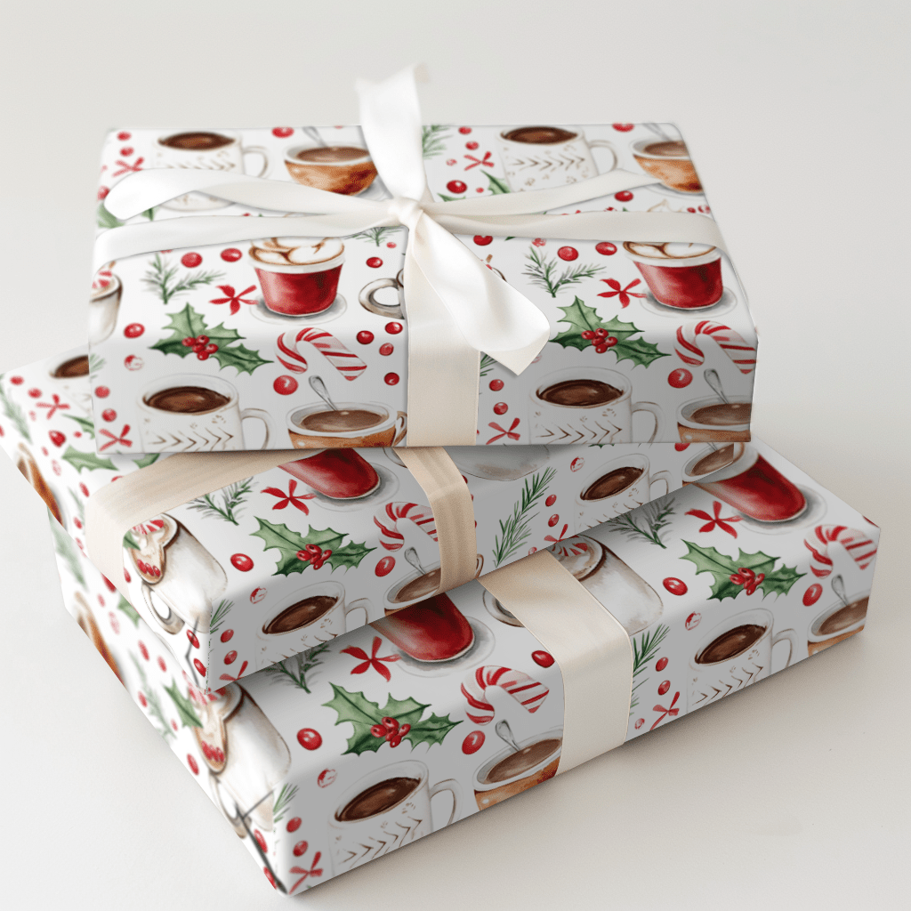 Cocoa and Coffee - Wrapping Paper - Aspen & Arlo