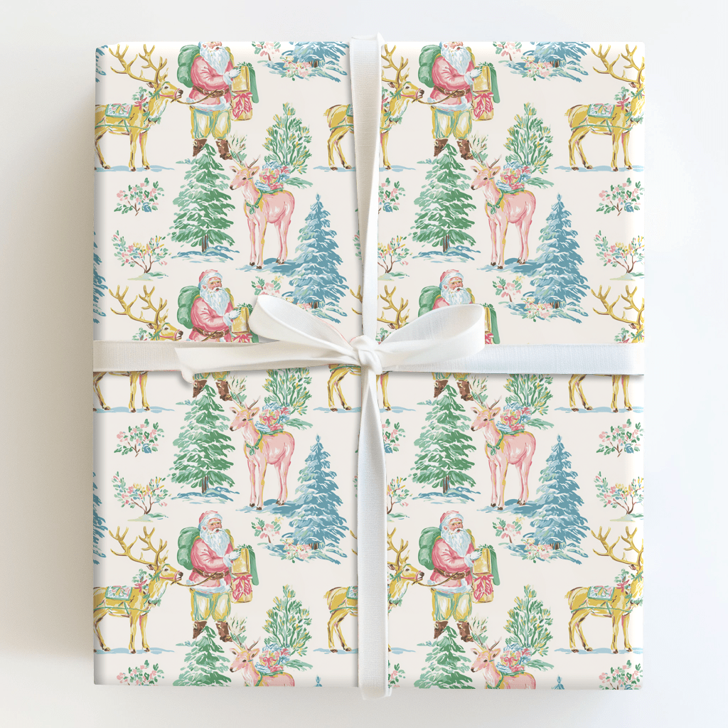 Colorful Reindeer - Wrapping Paper - Aspen & Arlo