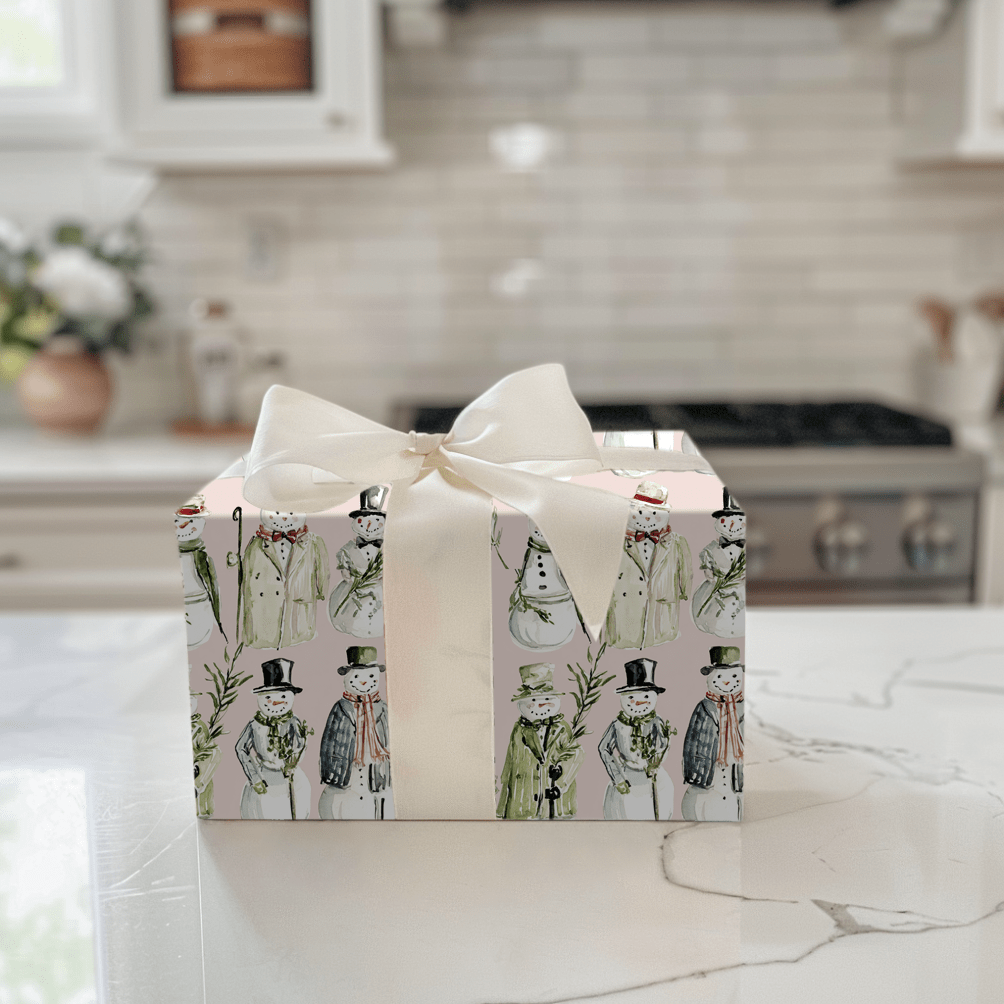 Cotton Candy Snowmen - Wrapping Paper - Aspen & Arlo