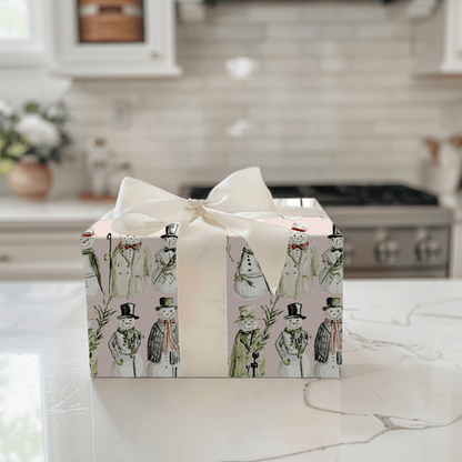Cotton Candy Snowmen - Wrapping Paper - Aspen & Arlo