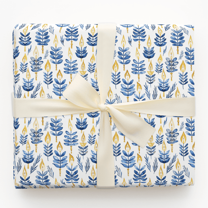 Maccabee Lights - Wrapping Paper - Aspen & Arlo