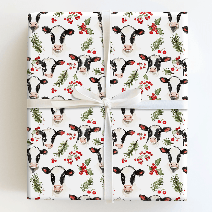 Moo - rry and Bright - Wrapping Paper - Aspen & Arlo