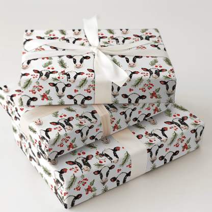 Moo - rry and Bright - Wrapping Paper - Aspen & Arlo