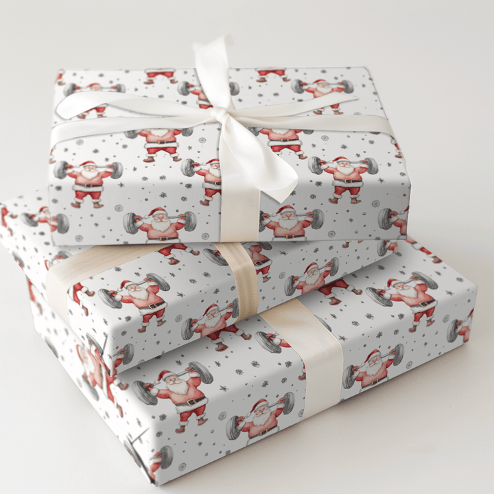 Santa's Swoll Season - Wrapping Paper - Aspen & Arlo