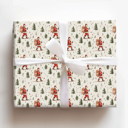Hike Santa Hike - Wrapping Paper - Aspen & Arlo