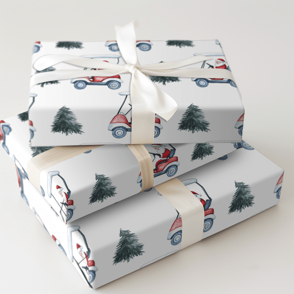 Deck the Fairways - Wrapping Paper - Aspen & Arlo