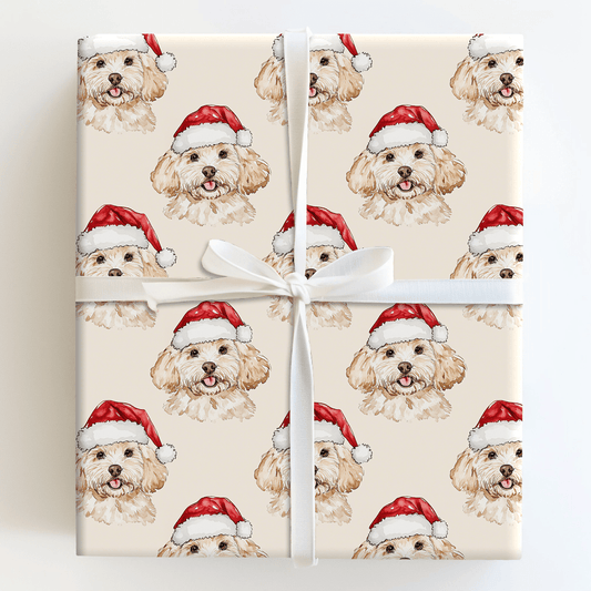 Doodle Santa - Wrapping Paper - Aspen & Arlo