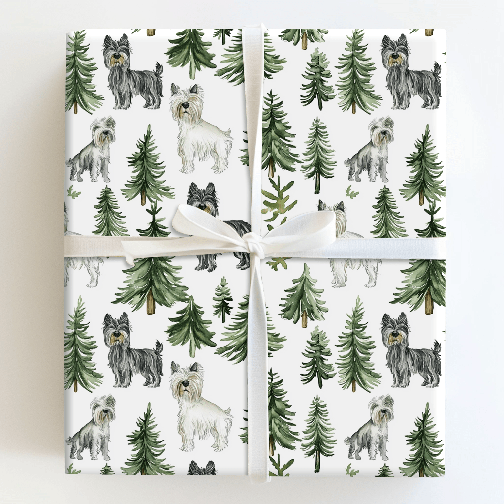 Snow Day for Scottish Terriers - Wrapping Paper - Aspen & Arlo