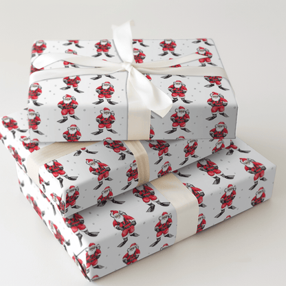 Santa at Sea - Wrapping Paper - Aspen & Arlo