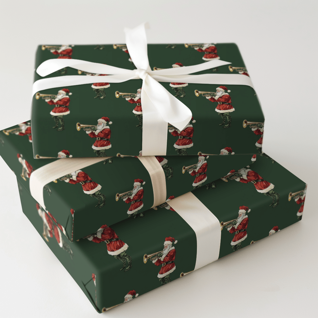 Golden Horn Groove - Wrapping Paper - Aspen & Arlo