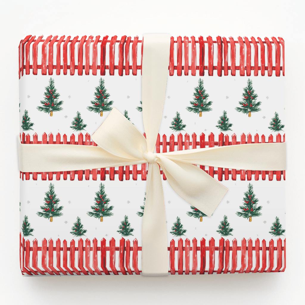 Picket Fence - Wrapping Paper - Aspen & Arlo