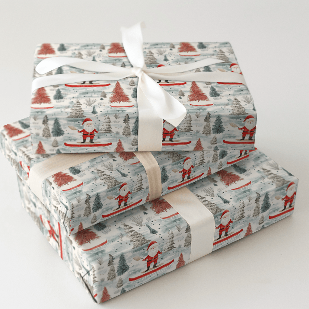 Tinsel Toes and Paddle Flows - Wrapping Paper - Aspen & Arlo