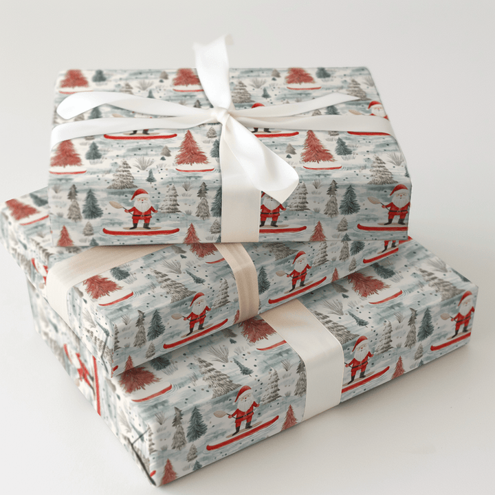 Tinsel Toes and Paddle Flows - Wrapping Paper - Aspen & Arlo