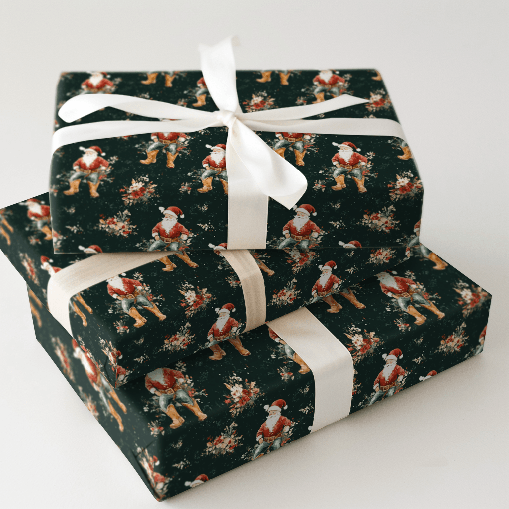Christmas Cowboy - Wrapping Paper - Aspen & Arlo