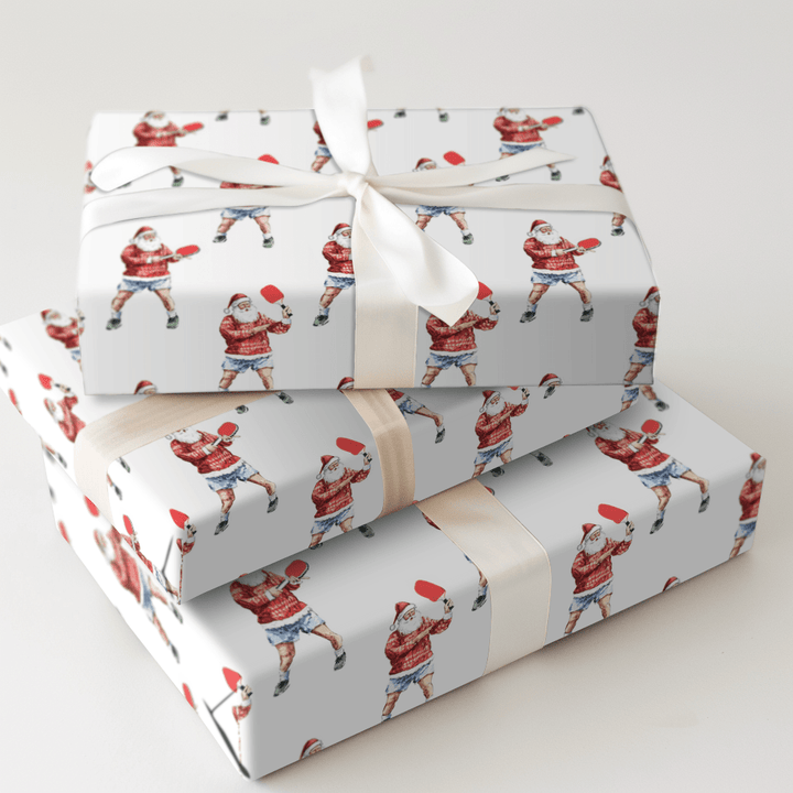 Santa's Serve and Swerve - Wrapping Paper - Aspen & Arlo