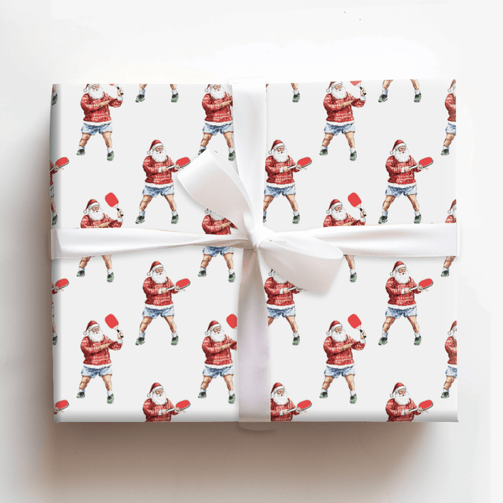 Santa's Serve and Swerve - Wrapping Paper - Aspen & Arlo