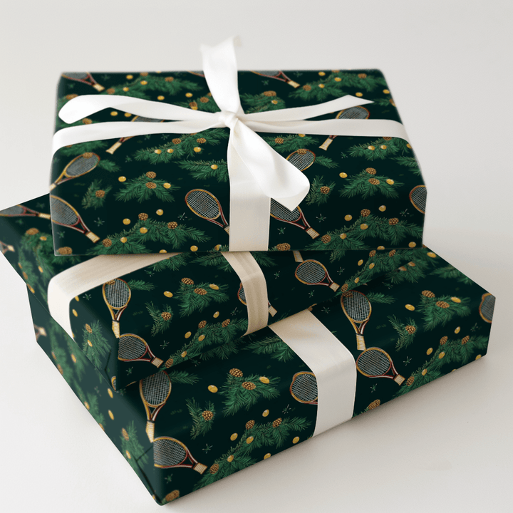 Evergreen Racket - Wrapping Paper - Aspen & Arlo