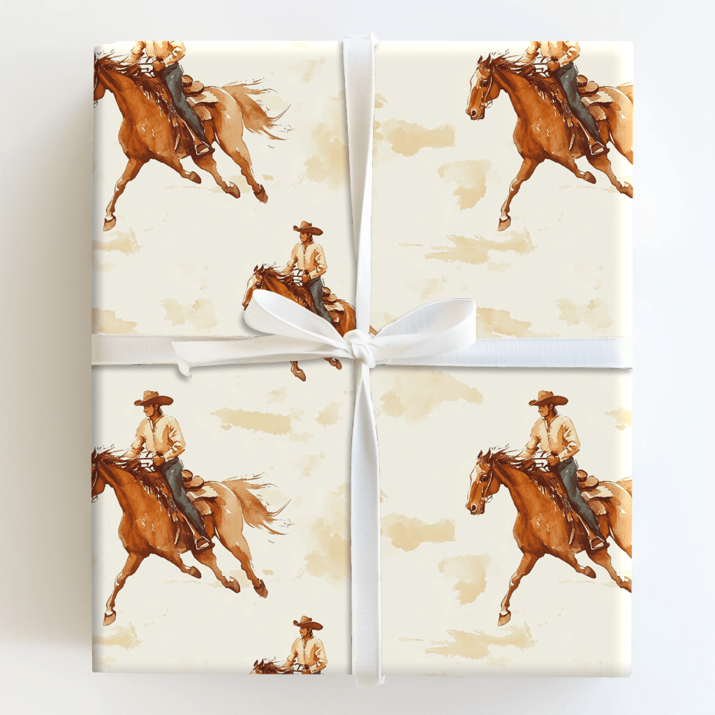 Golden Gallop - Wrapping Paper - Aspen & Arlo
