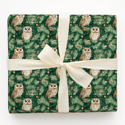 Night Owl Noel - Wrapping Paper - Aspen & Arlo