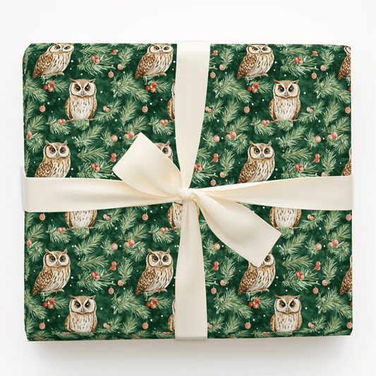 Night Owl Noel - Wrapping Paper - Aspen & Arlo