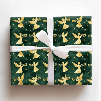 Golden Angels - Wrapping Paper - Aspen & Arlo