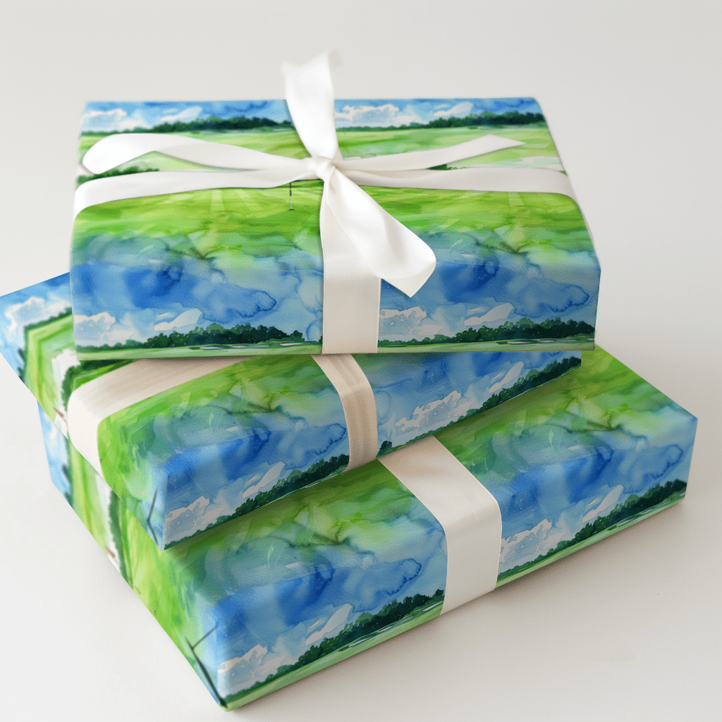 Golf at Sunset - Wrapping Paper - Aspen & Arlo