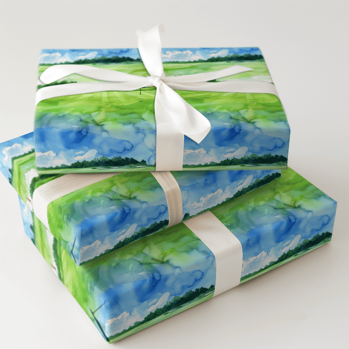 Golf at Sunset - Wrapping Paper - Aspen & Arlo