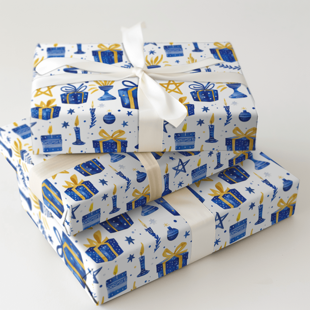 Hanukkah Festives - Wrapping Paper - Aspen & Arlo